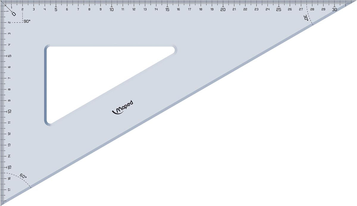 Maped winkelhaak Technic 32 cm, 60° met UV-inktgraduaties