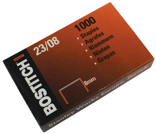 Bostitch nietjes 23-8-1M, 8 mm, verzinkt, voor PHD60, B310HDS, HD-23L17 10 stuks, OfficeTown