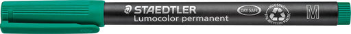 Staedtler Lumocolor 317, OHP-marker, permanent, 1,0 mm, groen 10 stuks, OfficeTown