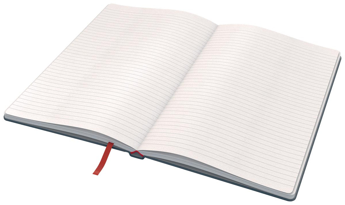 Leitz Cosy notitieboek met harde kaft, A5 formaat, gelinieerd, grijs, 5 stuks