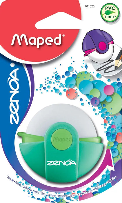 Maped gum Zenoa op blister met beschermetui 360°