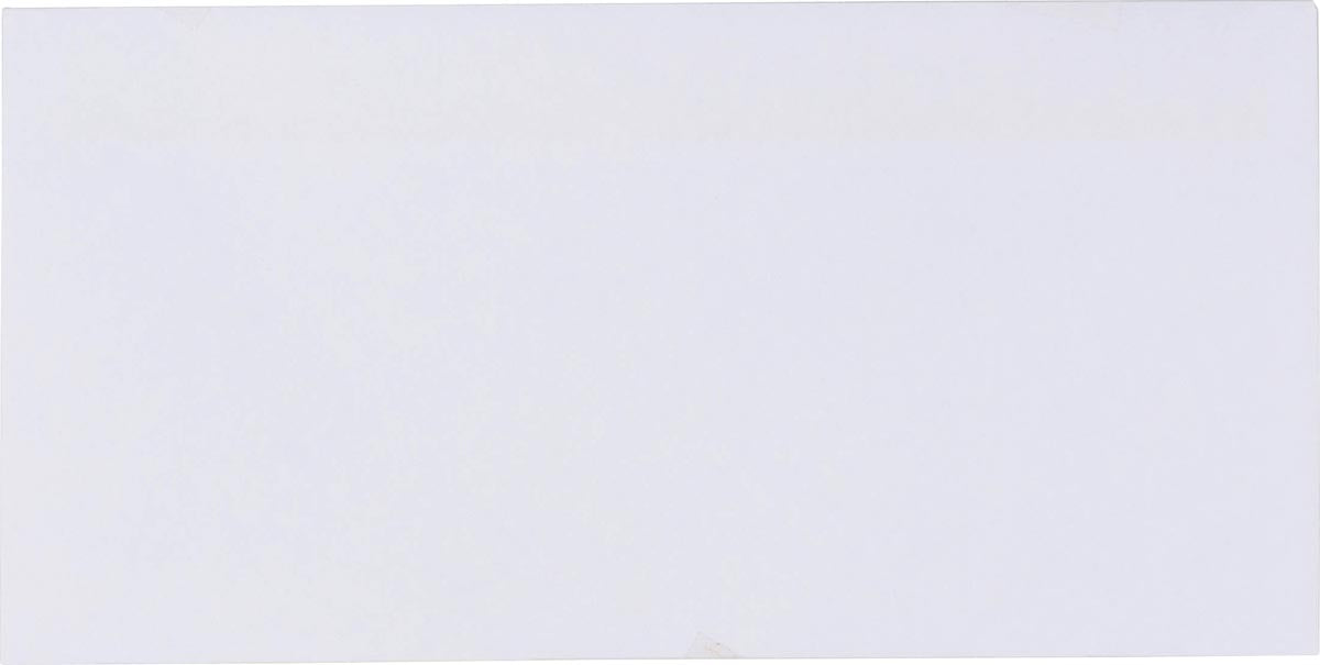 Pergamy enveloppen zonder venster 80 g, ft DL 110 x 220 mm, zelfklevend, wit, doos van 500 stuks
