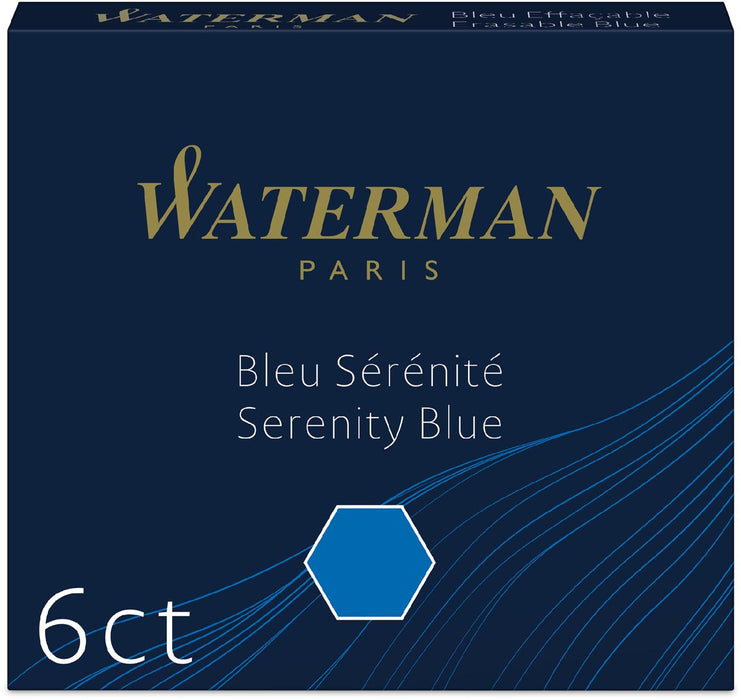 Waterman inktcartridges blauw 6X 30 stuks