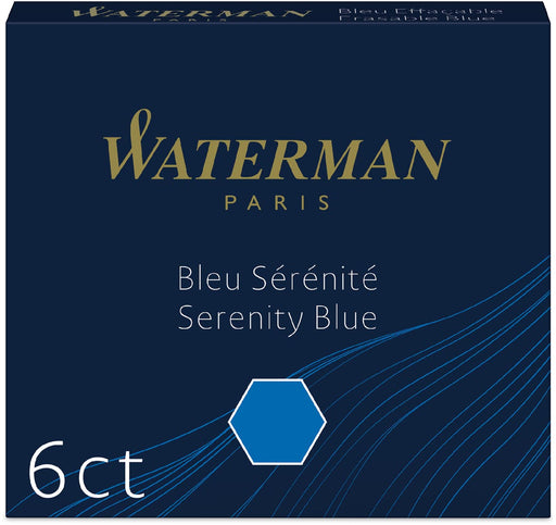Waterman inktpatronen blauw 6X 30 stuks, OfficeTown