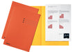 Esselte dossiermap oranje, karton van 180 g/m², pak van 100 stuks 4 stuks, OfficeTown