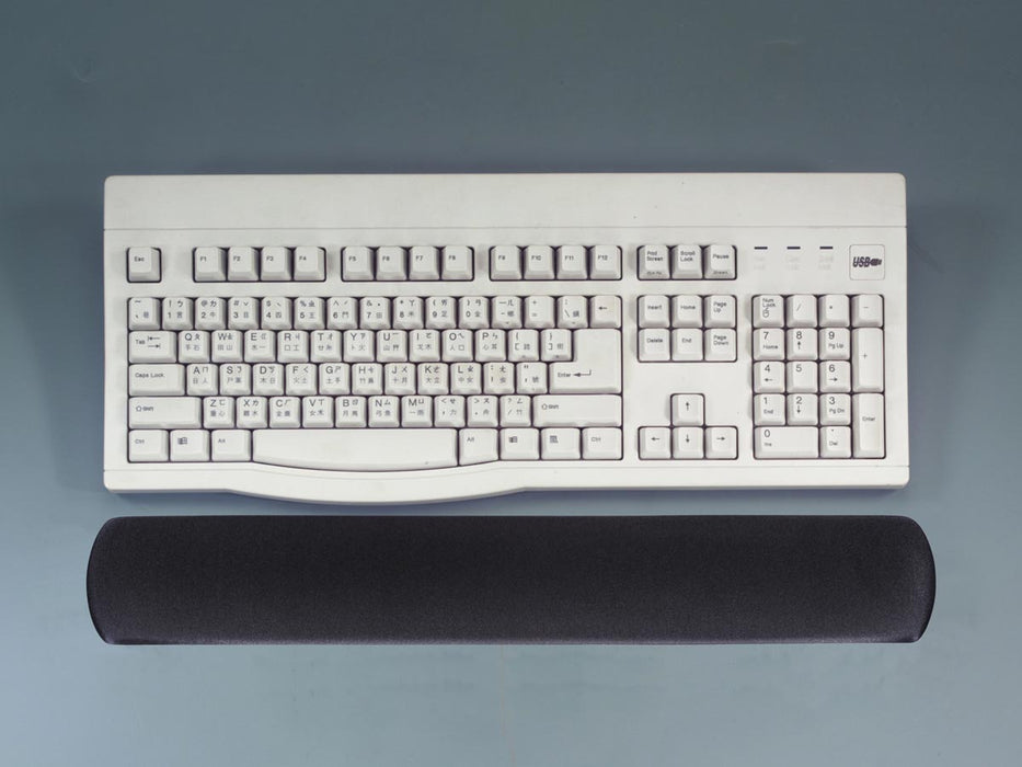 Q-CONNECT gel polssteun voor toetsenbord, zwart/grijs