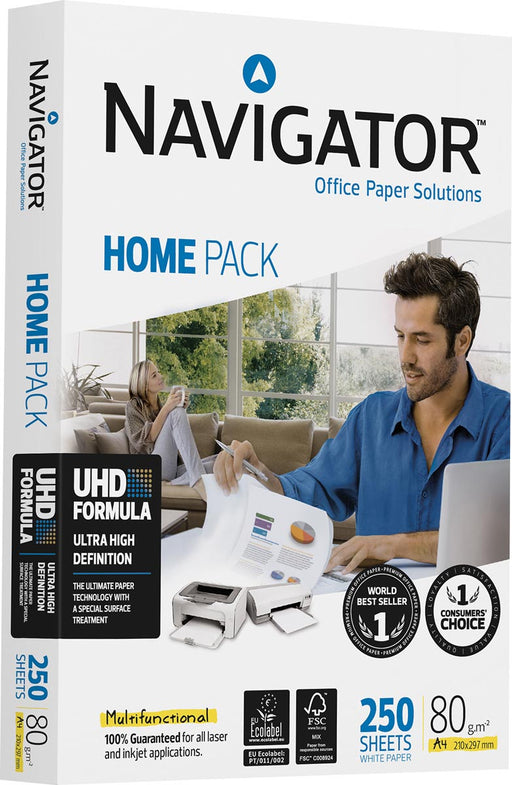 Navigator Home Pack printpapier ft A4,80 g, pak van 250 vel 10 stuks, OfficeTown