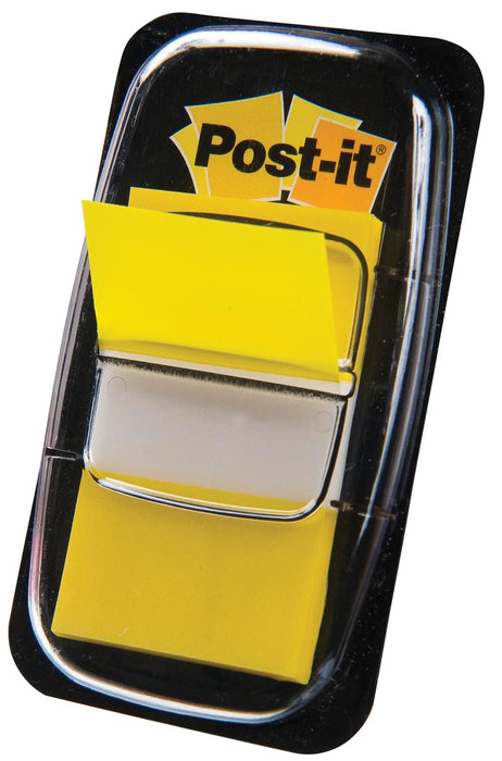 Post-it index standaard met 50 tabs, geel, ft 24,4 x 43,2 mm