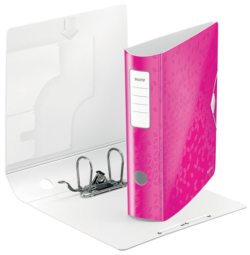 Leitz WOW ordner Active rug van 8,2 cm, roze 5 stuks, OfficeTown