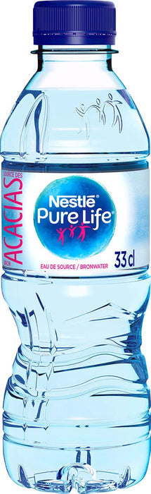 Nestle natuurlijk mineraalarm bronwater Aquarel, 33 cl fles, 12 stuks verpakking