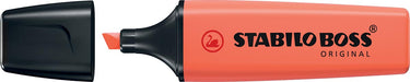 STABILO BOSS ORIGINAL Pastel markeerstift, mellow coral-red (lichtoranje) 10 stuks, OfficeTown