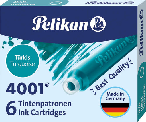 Pelikan inktpatronen 4001 turkoois 10 stuks, OfficeTown