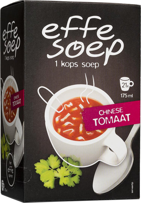 Effe Soep 1-kops, Chinese tomaat, 175 ml, doos van 21 zakjes