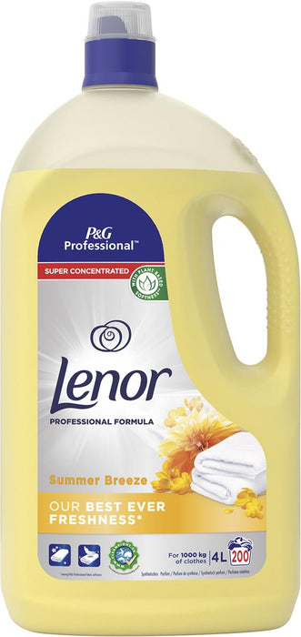 Lenor Professionele wasverzachter Summer Breeze, 4 liter fles