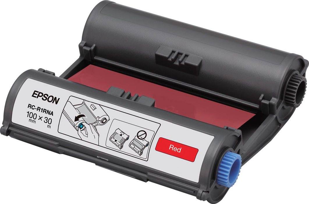 Epson inktlint RC-R1RNA ft 100 mm x 30 m, rood