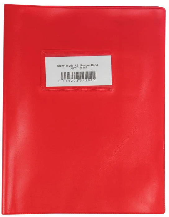 Bronyl schriftomslag ft 16,5 x 21 cm (schrift), rood 10 stuks