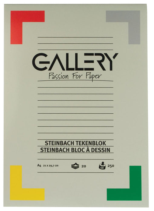 Tekeningblok Gallery Steinbach, 250 g/m², 20 vel