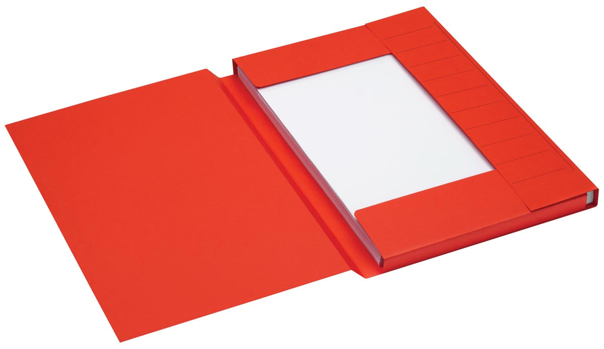 Jalema Secolor dossiermap voor ft folio uit karton, rood, pak van 25 stuks 5 stuks