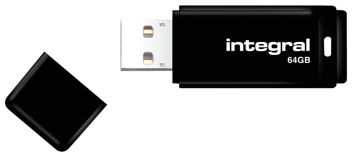 Integral USB 2.0 stick, 64 GB, zwart