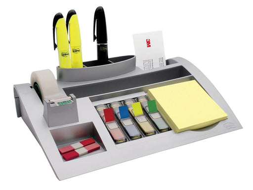 Post-it Index desk organizer, zilver, voor ft 26 x 16,5 x 5,5 cm 6 stuks, OfficeTown