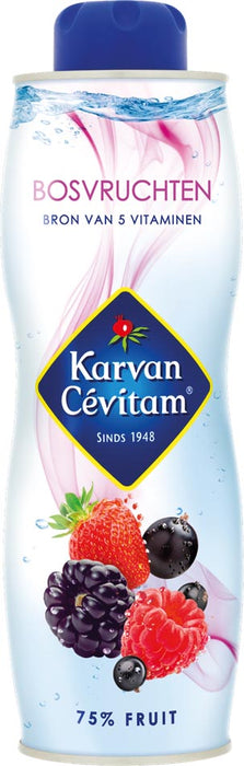 Karvan Cévitam siroop, 60 cl, bosvruchten 6 stuks met 75% fruit