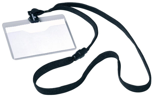 Durable badge met textielband zwart, 10 stuks 6 stuks, OfficeTown