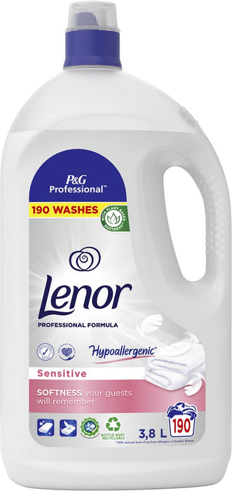 Lenor Professionele wasverzachter Sensitive, 3,8 l fles