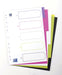 OXFORD MyColour tabbladen, formaat A4, uit gekleurde PP, 11-gaatsperforatie, 5 tabs 20 stuks, OfficeTown