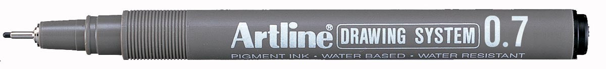 Fineliner Tekensysteem 0,7 mm met Nylonpunt