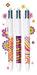 Bic 4 Colours Décor Limited Edition, balpen, medium, 4 klassieke inktkleuren 12 stuks, OfficeTown