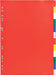 Exacompta tabbladen voor ft A4, uit PP 12/100e, 12 tabs, geassorteerde kleuren 50 stuks, OfficeTown