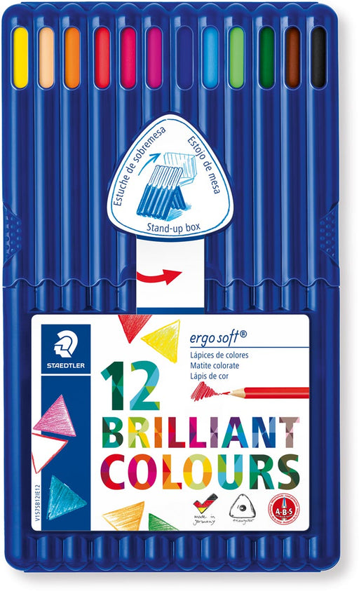 Staedtler driehoekig kleurpotlood Ergosoft 12 potloden 10 stuks, OfficeTown
