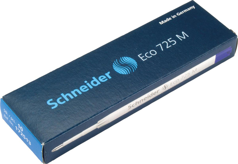 Schneider navulling voor balpen Eco 725 M blauw 10 stuks
