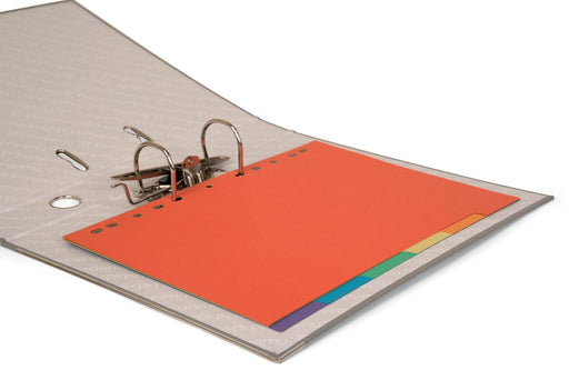 Pergamy tabbladen, ft A4, uit karton, 6 tabs, 11-gaatsperforatie, in geassorteerde kleuren 50 stuks, OfficeTown
