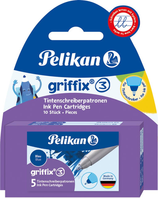 Pelikan Griffix vulling voor roller, blister van 2 doosjes van 5 stuks 8 stuks, OfficeTown