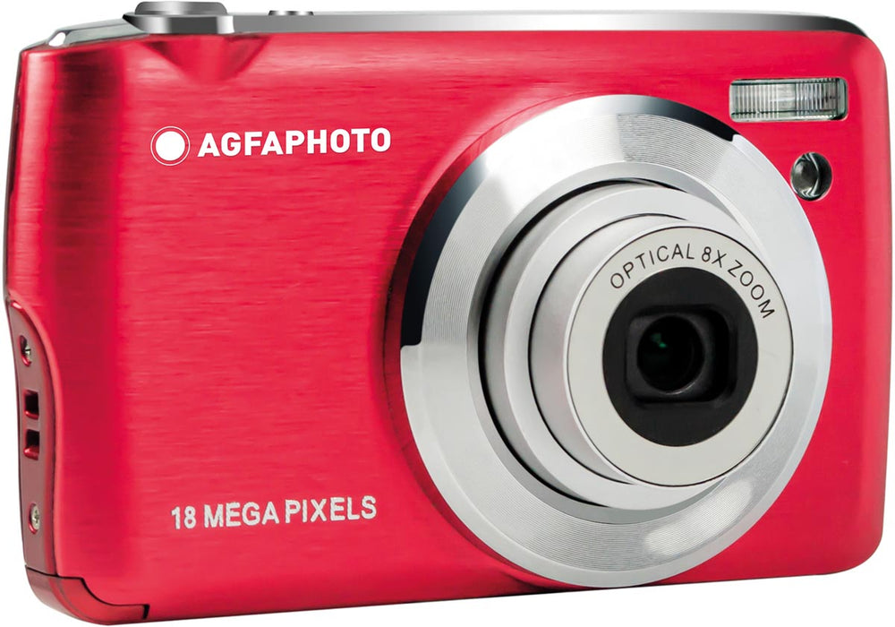 AgfaPhoto digitale camera DC8200, rood met Full HD video