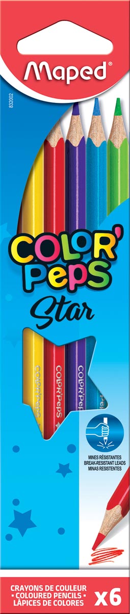 Maped kleurpotlood Color'Peps, 6 potloden 24 stuks, OfficeTown