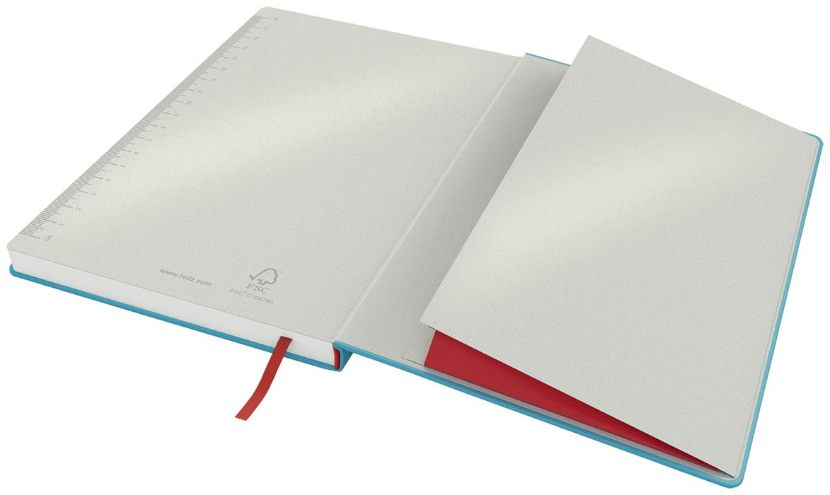 Leitz Cosy notitieboek met harde kaft, B5-formaat, geruit, in blauw