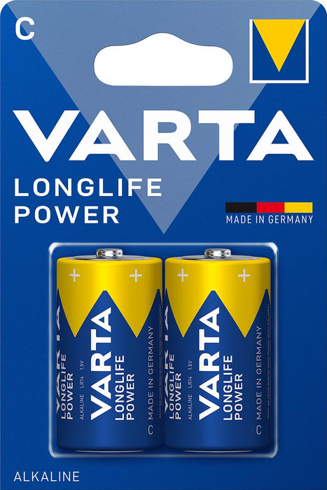 Varta Batterij Longlife Power C, blister van 2 stuks 10 stuks, OfficeTown