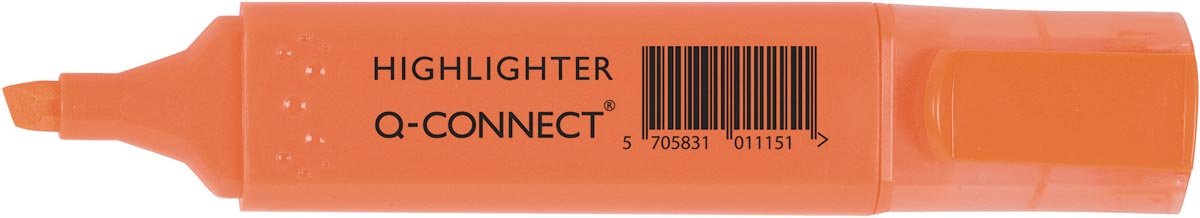 Q-CONNECT markeerstift met oranje fluorescerende inkt