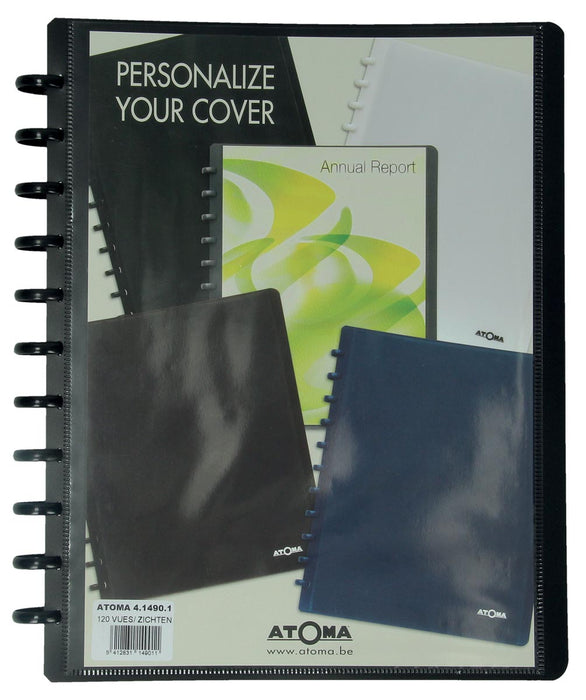 Atoma showalbum A4 pp-kaft personaliseerbaar 60 tassen 7 stuks