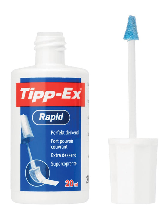 Correctievloeistof Tipp-Ex Rapid met sponsapplicator
