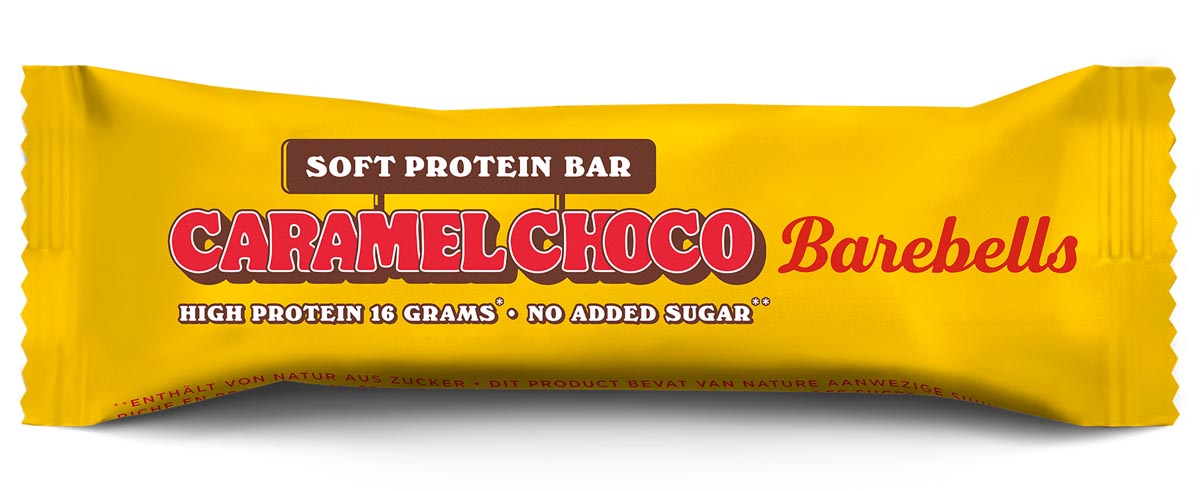 Barebells Soft Caramel Choco proteïnereep, 55 g, 12 stuks