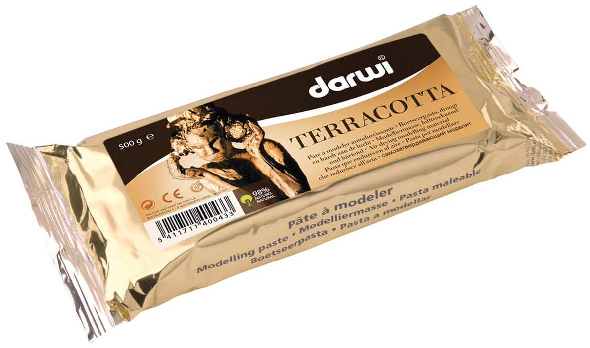 Darwi boetseerklei Terracotta, 500 g pak