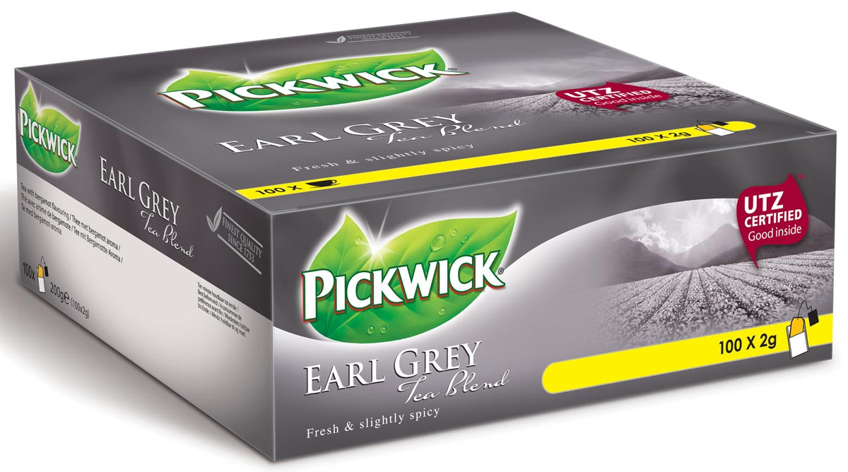 Pickwick thee, Earl Grey, pak van 100 stuks