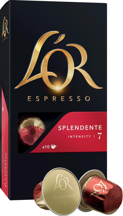 Douwe Egberts koffiecapsules L'Or Intensiteit 7, Splendente, 10 capsulespak
