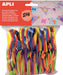 Apli Kids schuimrubber cijfers, blister met 120 stuks in geassorteerde kleuren 5 stuks, OfficeTown