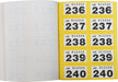 Pukka Pad genummerde loterij- en garderobetickets 1-500 6 stuks, OfficeTown