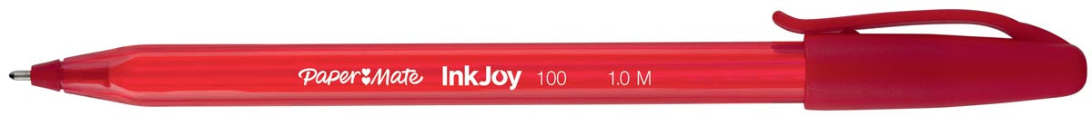 Paper Mate balpen InkJoy 100 met dop, rood