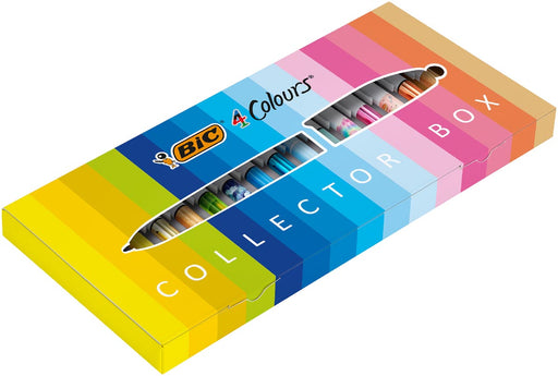 Bic 4 Colours balpen, Collector Box, medium, doos van 15 stuks, OfficeTown
